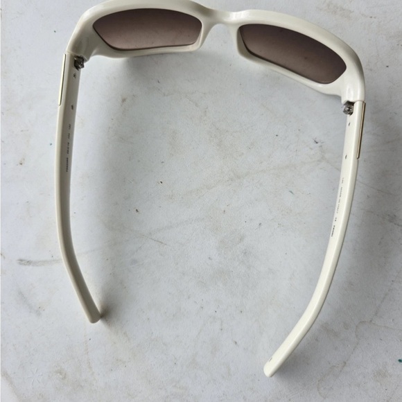 Authentic Fendi Off White Sunglass Women Sparkle Side Bling Made In Italy - Picture 4 of 14